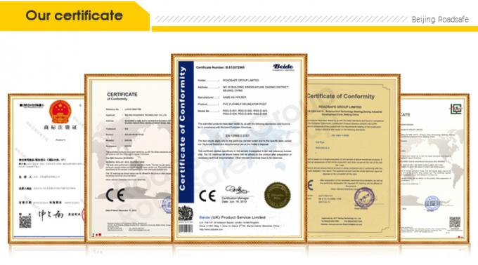 75 см Внешнее предупреждение безопасности дорожного движения Прочный ПУ Пластмассовый дорожный предупреждающий пост 24