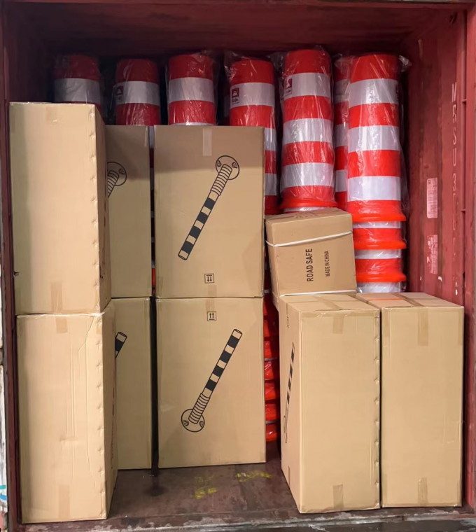 75 см Внешнее предупреждение безопасности дорожного движения Прочный ПУ Пластмассовый дорожный предупреждающий пост 21