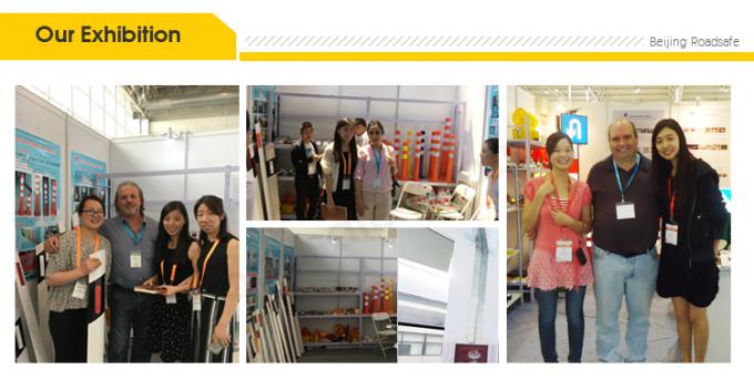 75 см Внешнее предупреждение безопасности дорожного движения Прочный ПУ Пластмассовый дорожный предупреждающий пост 25